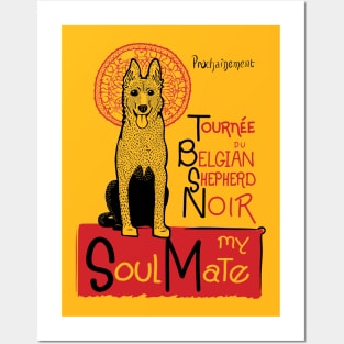 Funny Belgian Shepherd Owner Gift Belgian Sheepdog Art Posters and Art